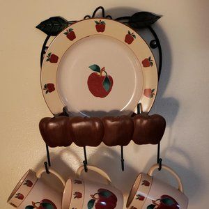 Apple Sconces & Apple Plate Rack